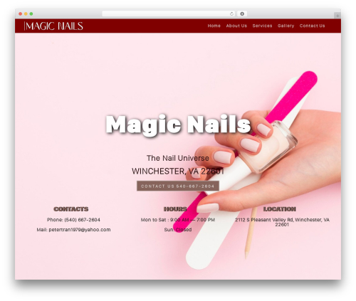 Mac menu WordPress plugin - magicnailswinchesterva.com