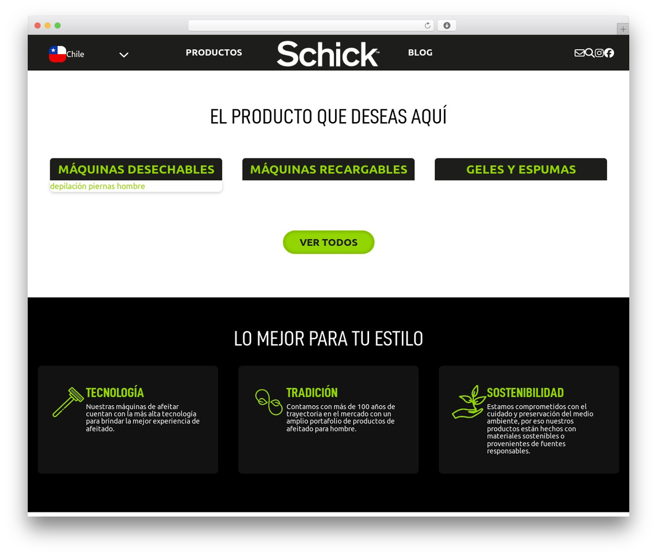 Schick Theme WordPress theme - schick.cl