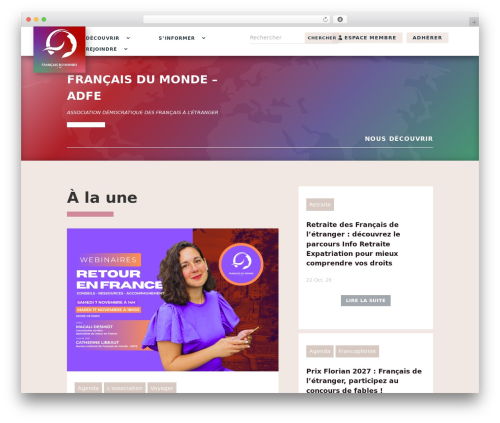 Theme WordPress Divi - francais-du-monde.org
