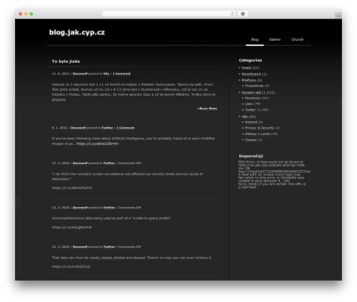 Theme WordPress SimpleDark - blog.jak.cyp.cz Theme WordPress SimpleDark - blog.jak.cyp.cz