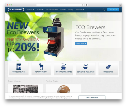 WordPress theme Bloomfield - bloomfieldworldwide.com