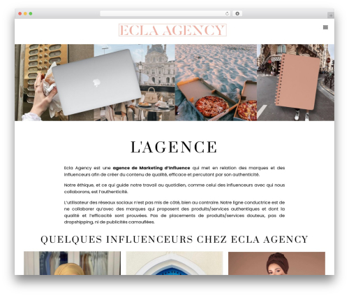 Annasolas WordPress website theme - ecla-agency.com