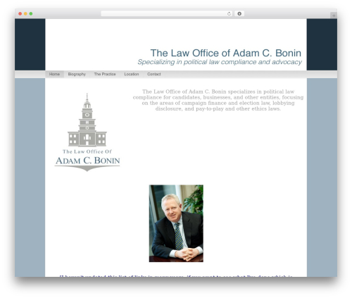 Catalyst WordPress theme design - boninlaw.com