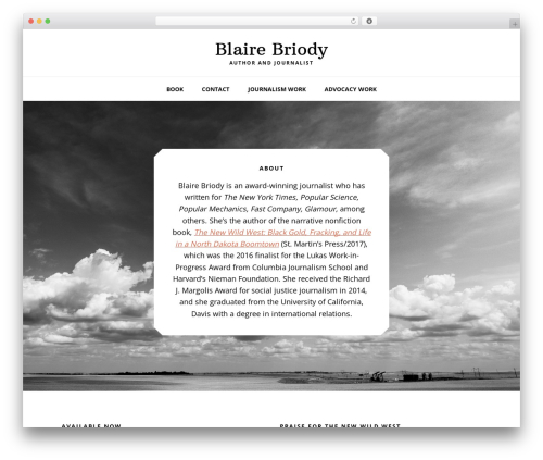 Genesis WordPress theme - blairebriody.com