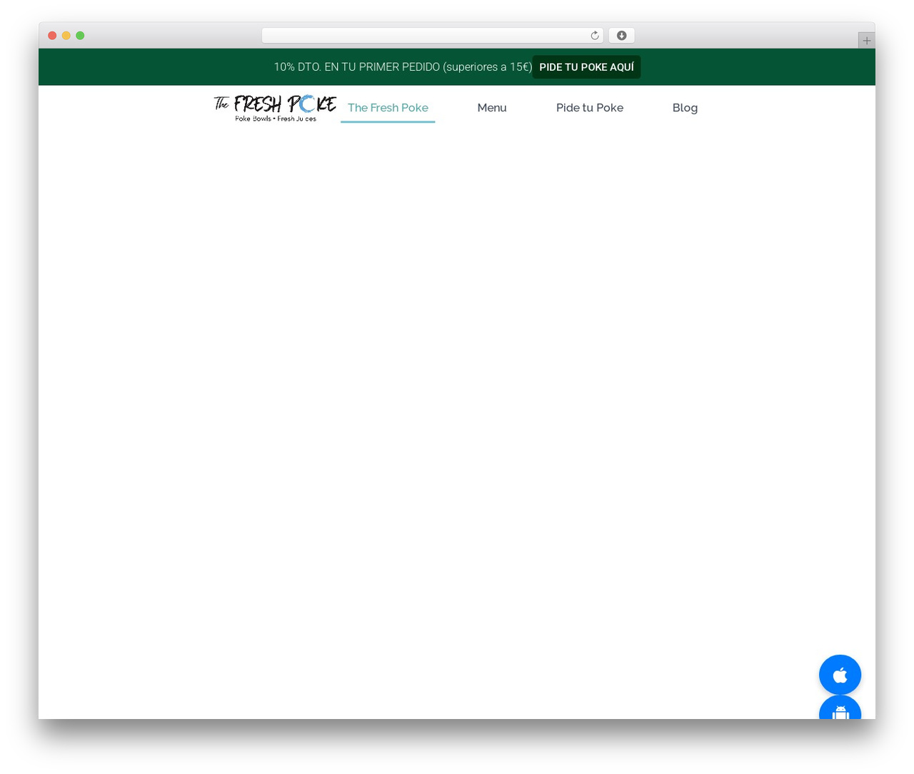 Hello Elementor WordPress theme - thefreshpoke.es