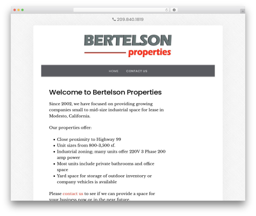 Theme WordPress Bertelson Properties - bertelsonproperties.com