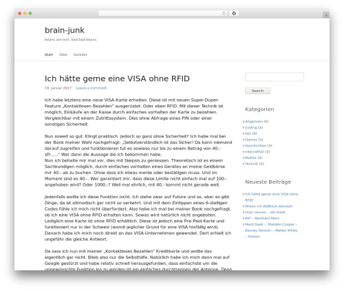 Theme WordPress Oh - brain-junk.ch