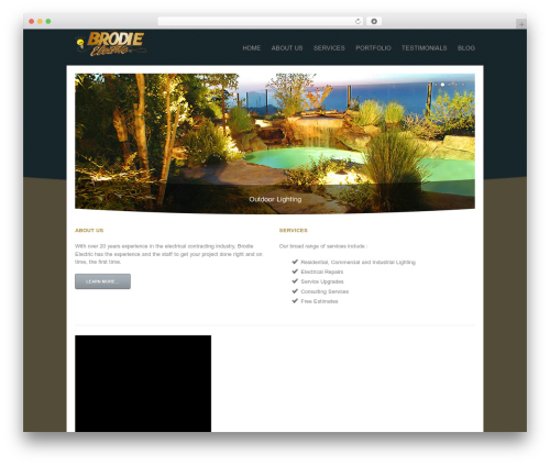 Verse theme WordPress - brodieelectric.com