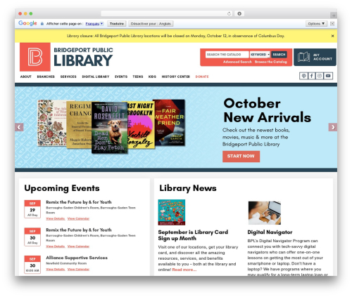 WordPress theme Spectr - bportlibrary.org
