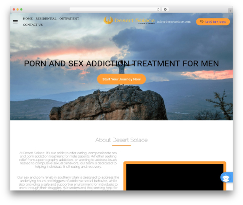 WordPress website theme Desert solace - desertsolace.com