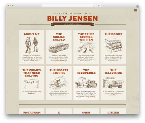 WP theme SimpleFolio - billyjensen.com
