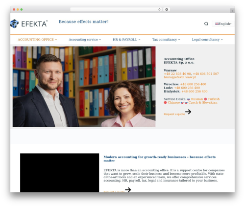 Blocksy WordPress theme - efekta.waw.pl