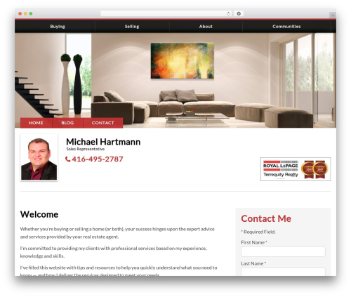 IXACT Framework WordPress website theme - homesbyhartmann.com