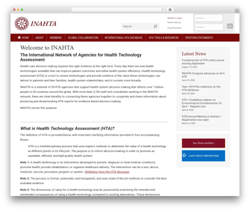 the7dtchild WordPress theme - inahta.org
