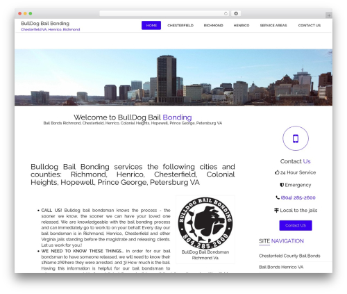 Theme WordPress edsBootstrap Pro - bulldogbailbondsman.com