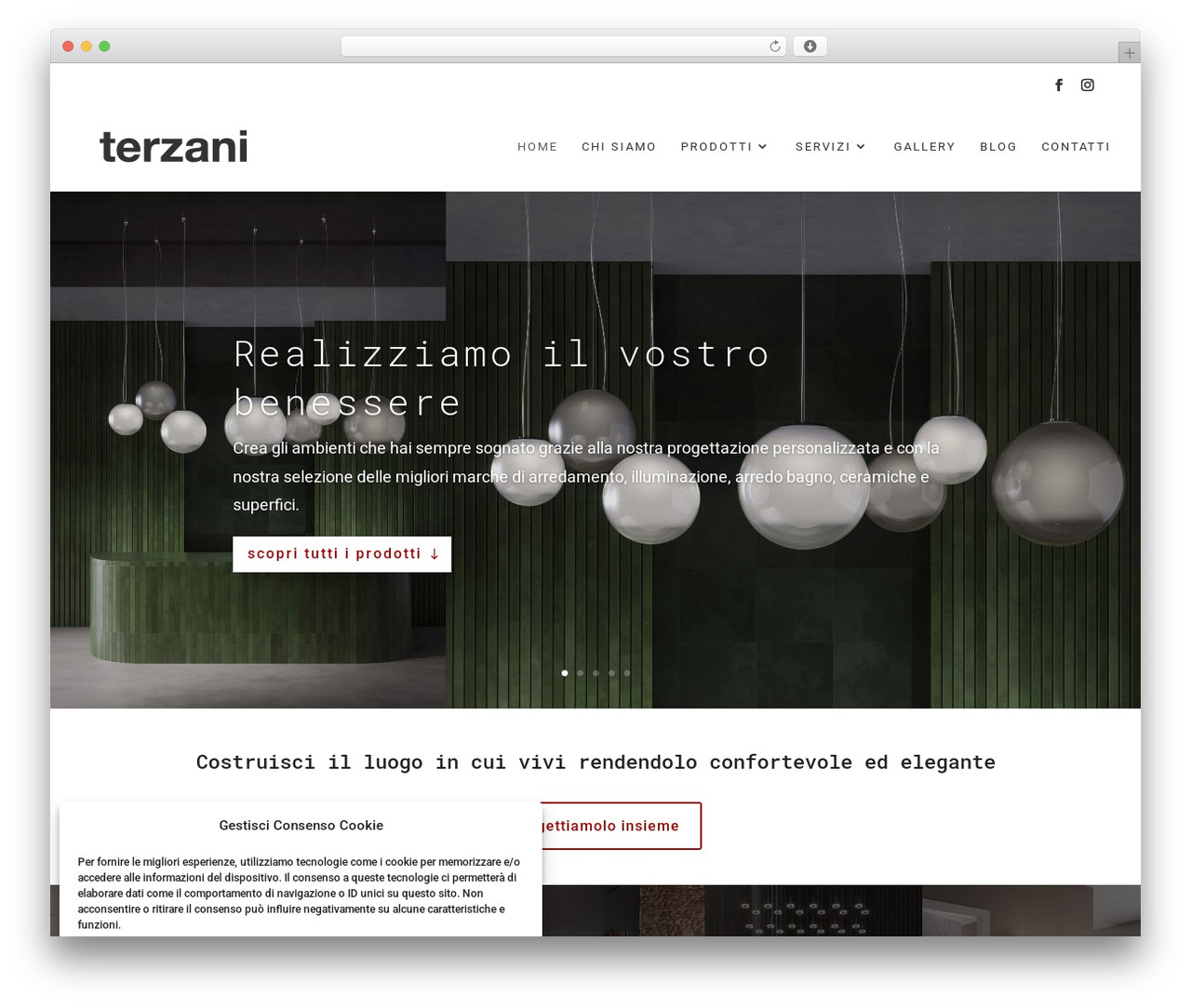 WordPress theme Divi - terzaniceramiche.com