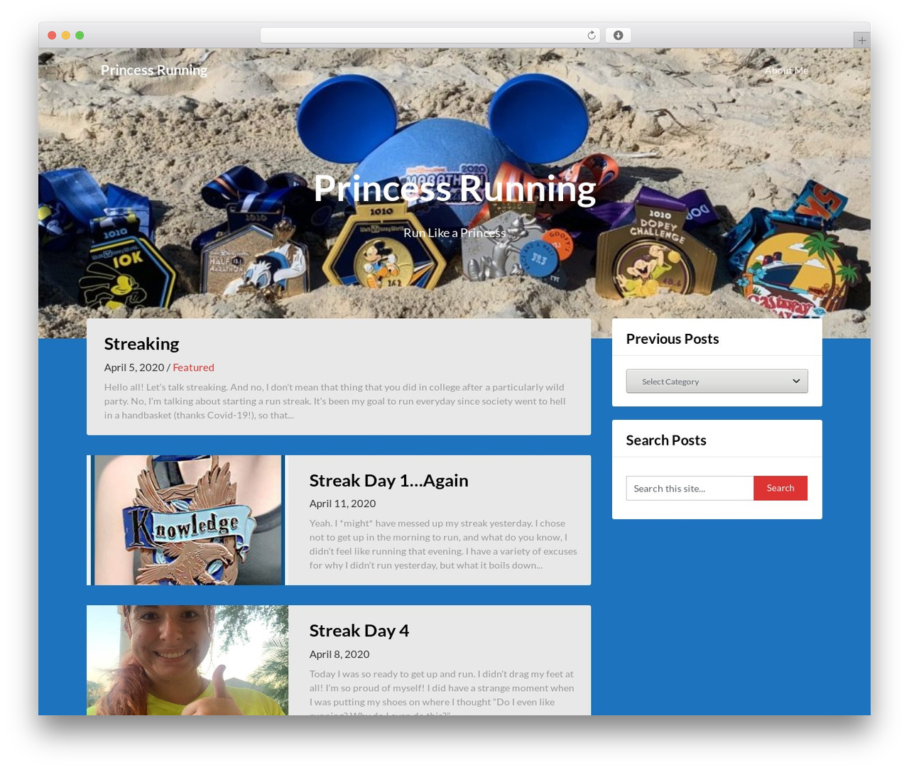 Adaptable Notes WordPress theme - princessrunning.com Adaptable Notes WordPress theme - princessrunning.com