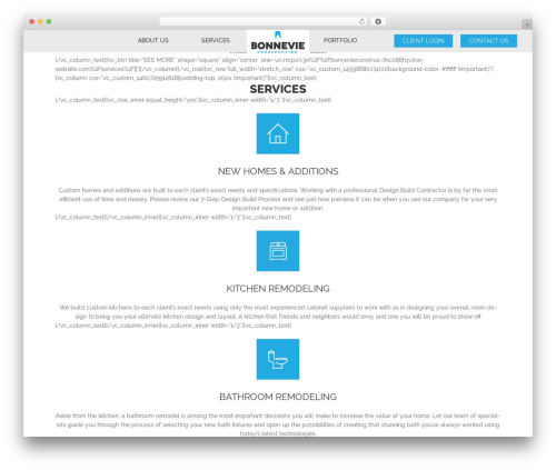Bonnevie theme WordPress - bonnevieconstruction.com