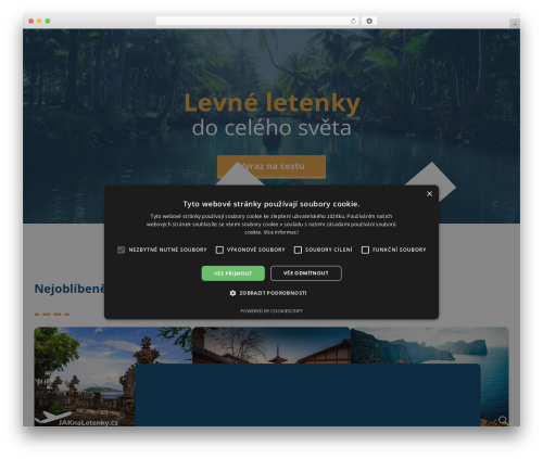 Bricks WordPress page theme - jaknaletenky.cz