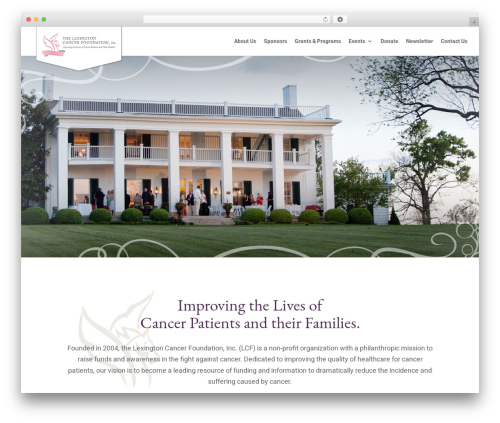 Divi theme WordPress - lexingtoncancerfoundation.org