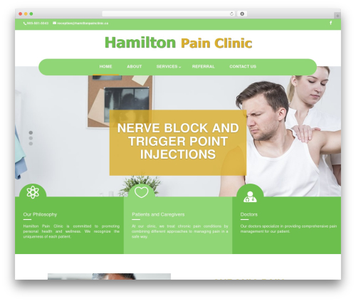 Divi theme WordPress - hamiltonpainclinic.ca