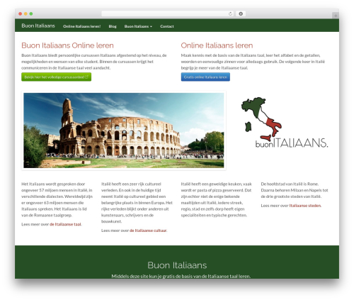 Flat Bootstrap free WP theme - buonitaliaans.nl