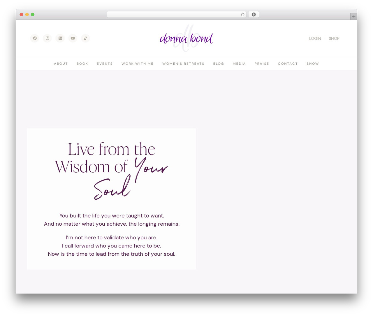 Hello Elementor WordPress theme - donnabond.com