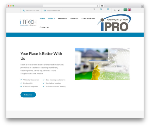 iTech WordPress theme - itech-ksa.com