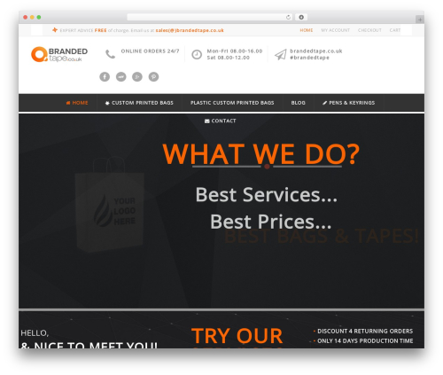 Opus - Wordpress Theme theme WordPress - brandedtape.co.uk