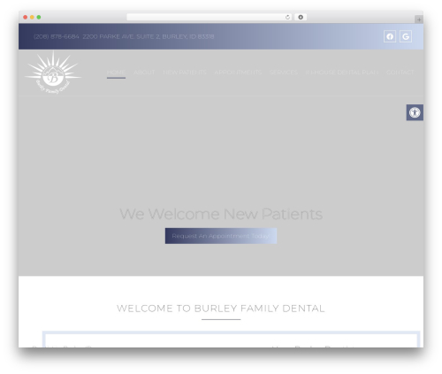 Parent Theme premium WordPress theme - burleydentist.com