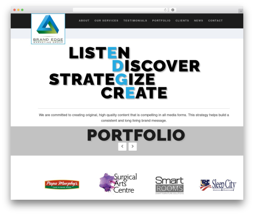 Suite theme WordPress - brandedgemarketing.com