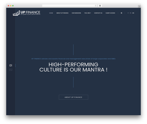Valkyrie WordPress theme - up-finance.com