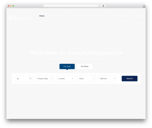 Wp realestate WordPress plugin - suncityalanya.com