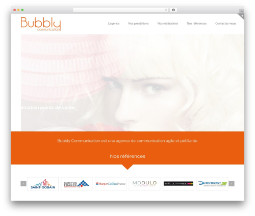 WordPress theme Avada - bubblycommunication.com