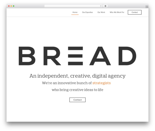 WordPress theme Bread - breadcreative.com