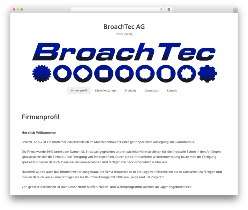 WordPress theme Noto Simple - broachtec.ch