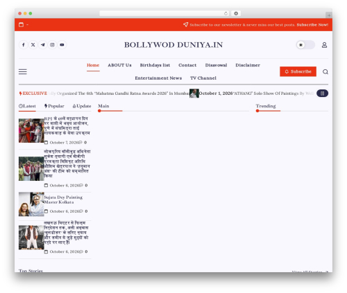 Blogsy WordPress magazine theme - bollywoodduniya.in Blogsy WordPress magazine theme - bollywoodduniya.in