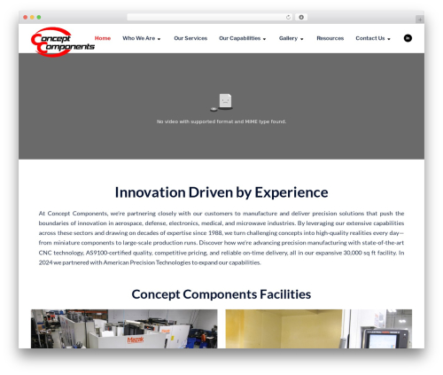 Concept Components theme WordPress - conceptcomponents.com