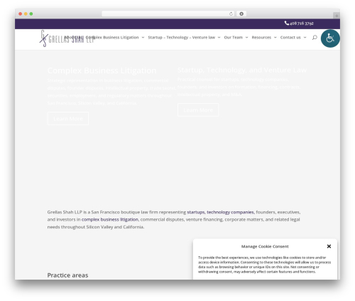 Divi theme WordPress - grellas.com