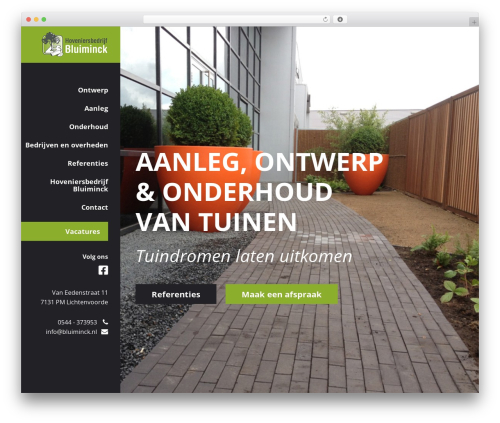 Fuze framework WordPress theme - bluiminck.nl