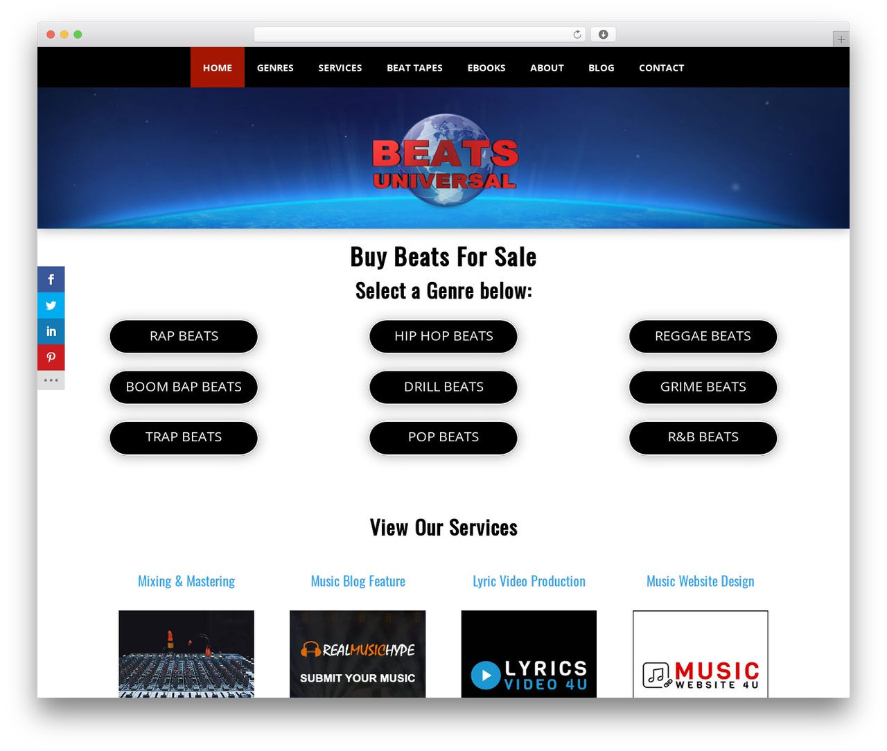 Genesis WordPress theme - beatsuniversal.com Genesis WordPress theme - beatsuniversal.com