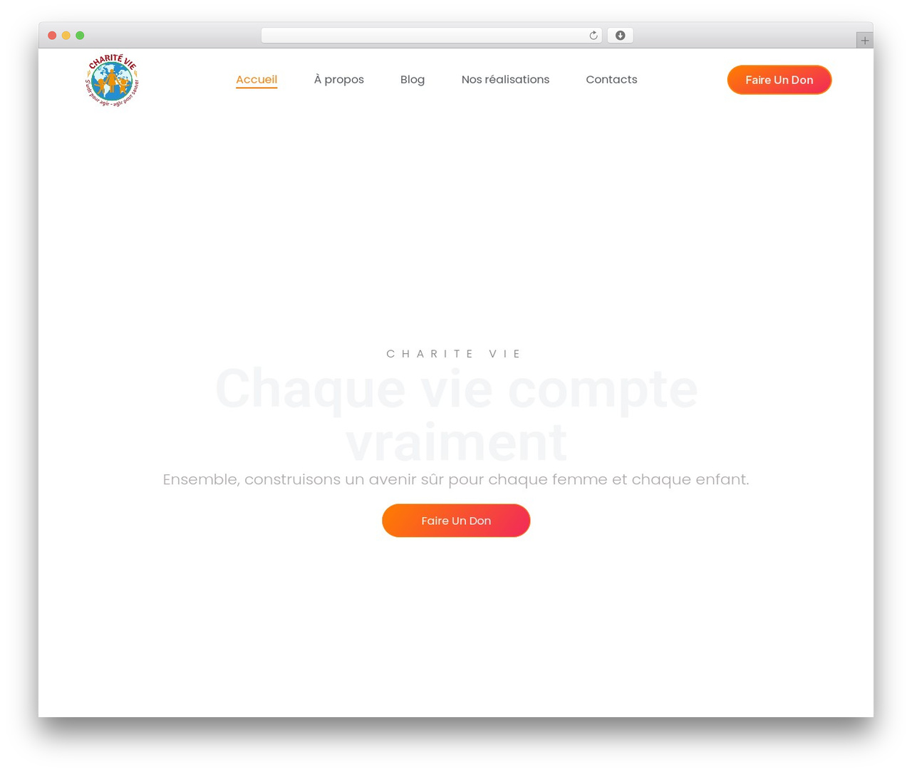 Hello Elementor theme WordPress - charitevie.org