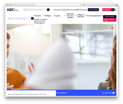 limpide WordPress theme - abc-coursparticuliers.com