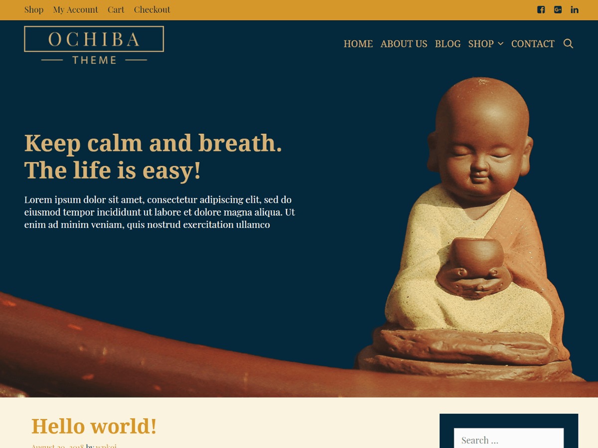 Ochiba company WordPress theme