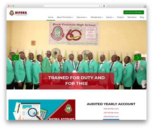 Academix core WordPress plugin - bifobaglobal.org
