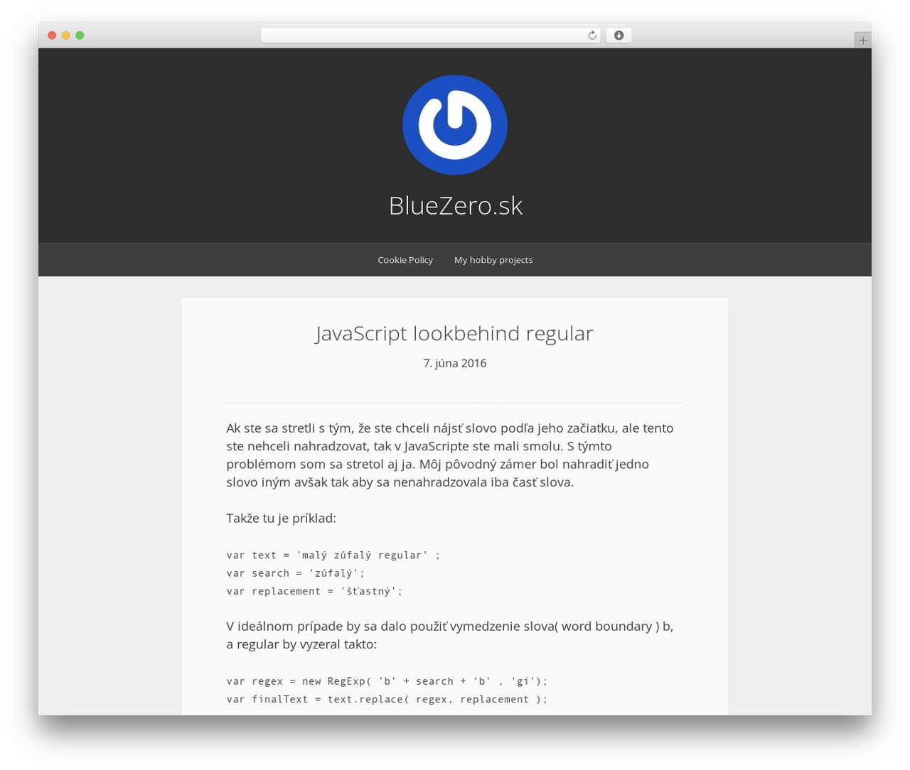 Theme WordPress Relativity - bluezero.sk
