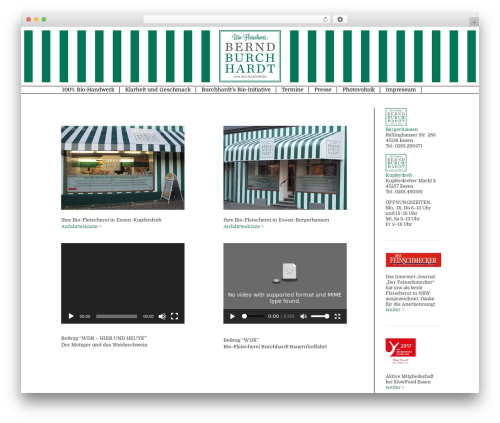WordPress theme Concept - bio-fleischerei-burchhardt.de