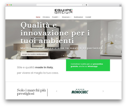 WordPress theme Divi - equipegroup.net