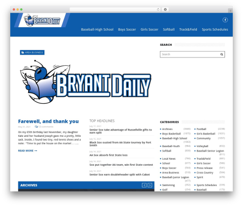 Chapter WordPress website theme - bryantdaily.com