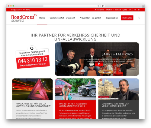 Float menu pro WordPress plugin - roadcross.ch